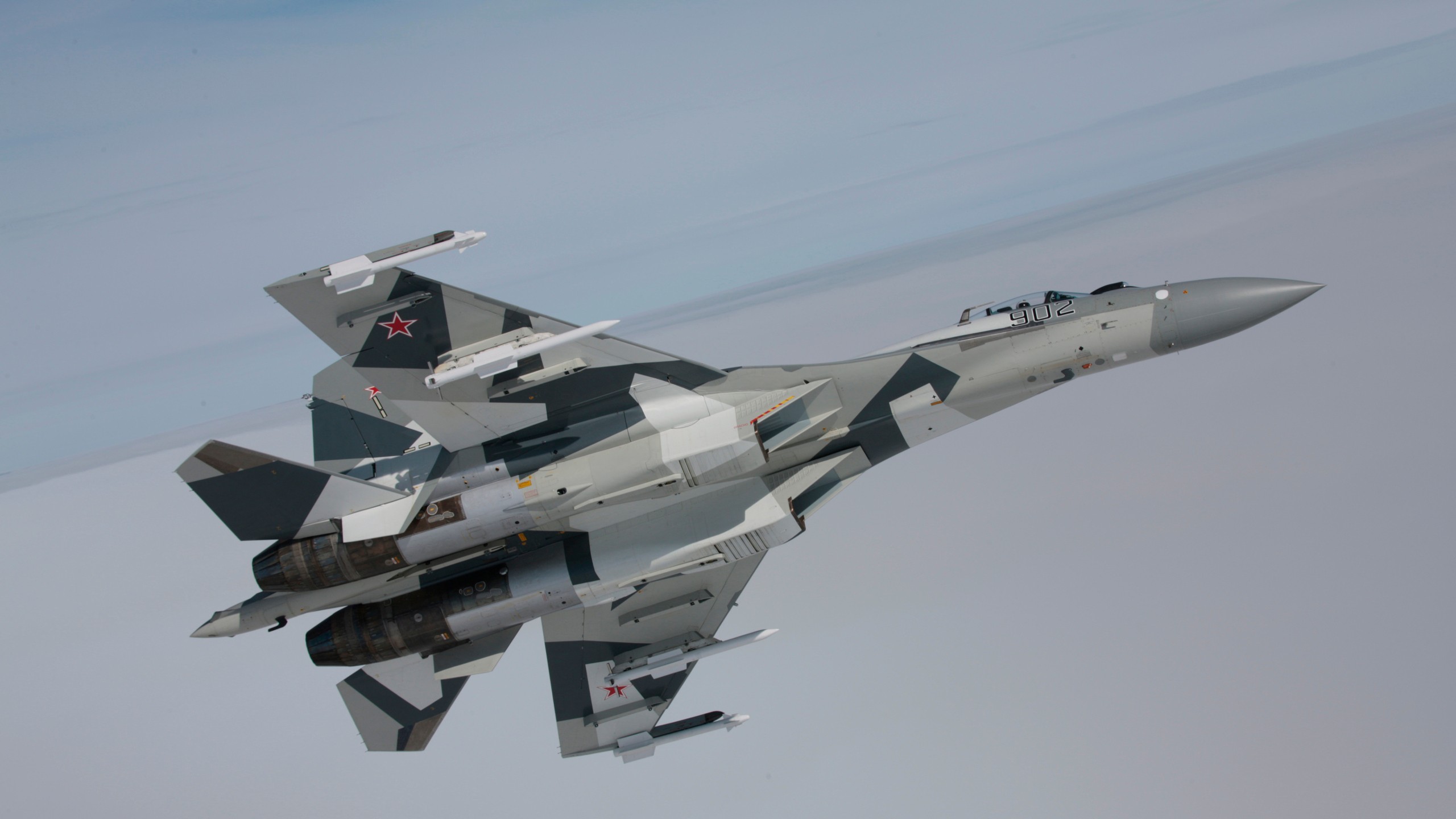 Su-27 Flanker in flight